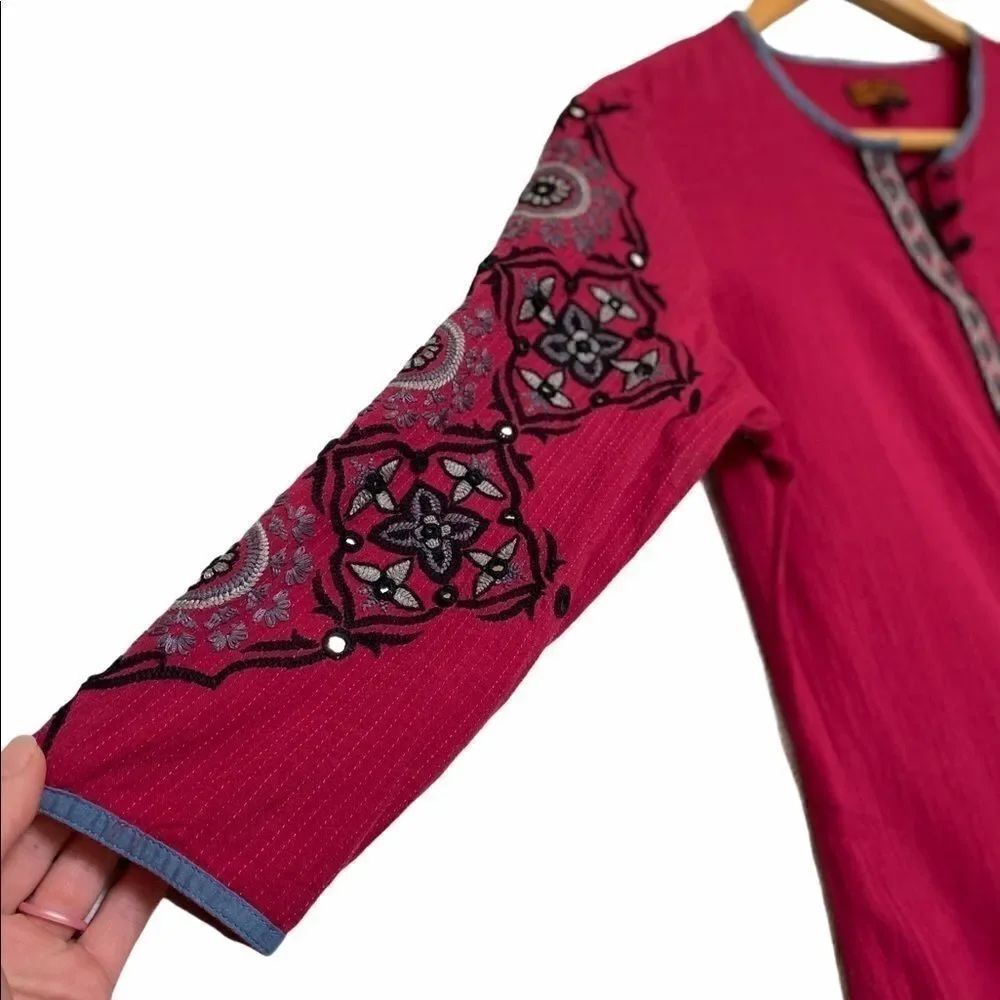 Pink Embellished Kurta Size 32 - Picture 3 of 5